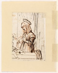 Jomfru, der tilbeder spædbarnet Kristus med Sankt Johannes, slutningen af 1480