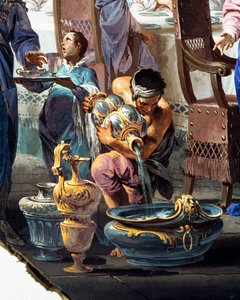 Ægteskab i Cana, af Vittorio Maria Bigari (1692-1776), Detail