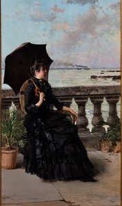 På Mascagni-terrassen af Vittorio Matteo Corcos