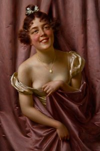 Lady in Purple (olie på lærred)