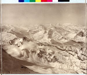 Panorama over Alperne af Vittorio Sella