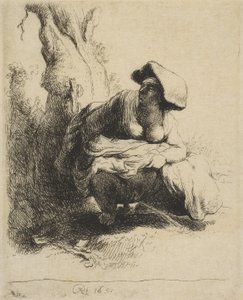 A Woman Making Water, slutningen af det 18. tidlige 19. århundrede., slutningen af det 18. begyndelsen af det 19. århundrede.
