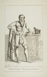 Den franske borgers indvendige påklædning, 1794.