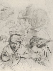 Le Citoyen Aubourg, Mme Aubourg, og deres familie Citizen Aubourg, Madame Aubourg..., ca. 1795-1805.