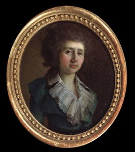 Portræt af forfatteren Vassily V. Kapnist (1757 eller 1758-1823). (Portræt af forfatteren Vasily V. Kapnist). Maleri af Vladimir Lukich Borovikovsky (ou Borovikovski) (1757-1825). Huile sur toile af Vladimir Lukich Borovikovsky