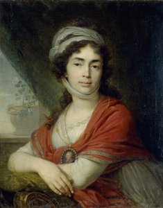 Portræt af Maria Marfa Dmitrievna Dunina, født Norova, 1799 af Vladimir Lukich Borovikovsky