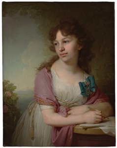 Portræt af prinsesse Jekaterina Alexeyevna Dolgorukova 1781-1860, født grevinde Vasilyeva, 1798