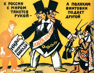 Satirisk plakat om Folkeforbundet, 1920.