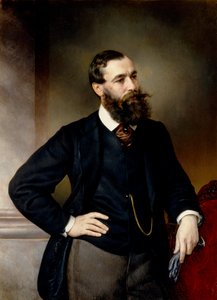 Portræt af juristen og den politiske filosof Boris Nikolayevich Chicherin, Slutningen af det 19. århundrede. af Vladimir Ossipovitch Sherwood