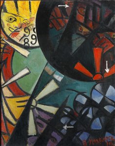 Roulette Railway, 1915. af Vladimir Vladimirovich Mayakovsky