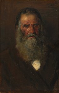 Studie af en gammel mands hoved af Vladimir Yegorovich Makovski
