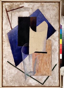 Nature morte (Stilleben), ca. 1920 (olie på træ) af Vladislav Maximilianovich Strzheminsky