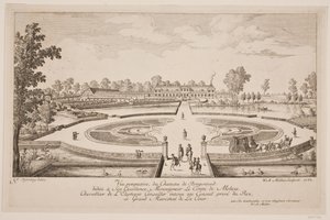 Vue perspective du Chateau de Bregentved af W.A. Müller