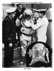 Dykker, 1937. af WA and AC Churchman