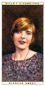 Blanche Sweet 1896-1986, amerikansk skuespillerinde, 1928. af WD and HO Wills
