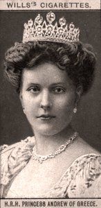H.R.H. Prinsesse Andrew af Grækenland, 1908. af WD and HO Wills