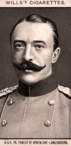 H.S.H, PR. Ernest af Hohenlohe-Langenbourg, 1908. af WD and HO Wills