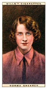 Norma Shearer 1902-1983, Oscar-vindende canadisk-amerikansk skuespillerinde, 1928. af WD and HO Wills