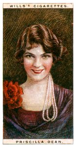 Priscilla Dean 1896-1987, amerikansk skuespillerinde, 1928. af WD and HO Wills