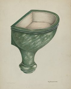 Holy Water Font, Santa Barbara af W.J. Goodacre