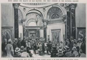 Den første koncert i Nationalgalleriet