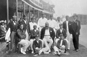England Test cricket XI i Nottingham, Nottinghamshire, 1899.