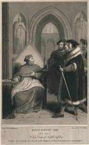 Kong Henrik VIII. Akt 3. Scene 2. Wolsey, hertug af Norfolk, Suffolk & c, 1796. af W. C. Wilson