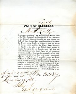 Loyalitet ed af Wm. Cuddy of Missouri, County of St. Louis af W. Cuddy