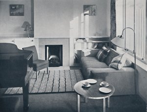 Elsa Booth - Stue som var planlagt til at rumme et flygelforte, 1939 af W. Dennis Moss