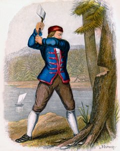 Norsk Træhugger, 1809.