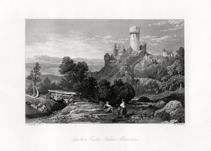 Eppstein Castle, Taunus-bjergene, Tyskland, 1800-tallet