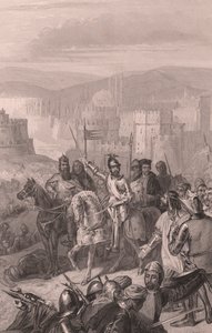 Marshal de Boucicault tvinger Sultan Bayezid til at stoppe belejringen af ​​Konstantinopel af John Ward Dunsmore