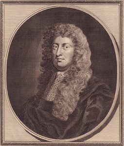 Portræt af den engelske politiker William Russell, Lord Russell (1639-1683), kobberstik af John Goldar (1729-1795) fra maleri af G Kneller af John Ward Dunsmore