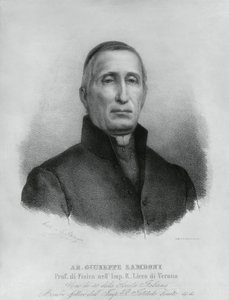 Portræt af Giuseppe Zamboni (1776-1846), italiensk katolsk præst og fysiker af John Ward Dunsmore