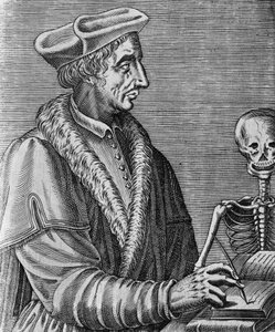 Portræt af Jean Francois Fernel (1497-1558), fransk læge, astronom og matematiker, gravering af Nicolas II de Larmessin (ca 1638-1694) af John Ward Dunsmore