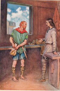 En sømand giver Horatio et brev fra Hamlet, fra 