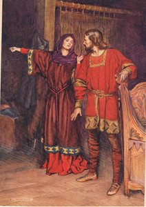 Gertrude afslører, at Hamlet har dræbt Polonius, fra 