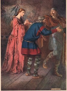 Laertes siger farvel til sin søster Ophelia, fra 