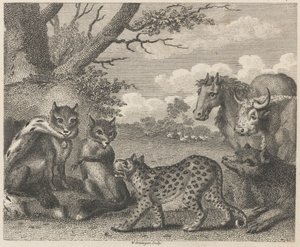 Løven, ræven og gæssene af W. Grainger