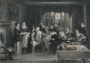 Falstaff og hans venner The Merry Wives of Windsor, c1870 af W. Greatbatch