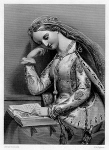 Elizabeth af York, dronningkonsort af kong Henry VII af England, 1800-tallet.