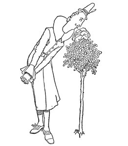 Alle bekymringer og sorger blev glemt af ham, der indåndede dens duft, c1930 af William Heath Robinson