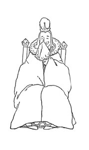 Og han græd som et barn, c1930 af William Heath Robinson