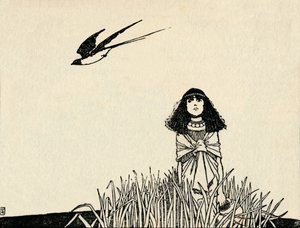 Hun forstod fuglenes tale, c1930 af William Heath Robinson