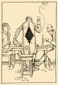 Vinderkortet på diamant-eset, 1910. af William Heath Robinson