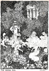 The Young Pan - Stage One, c1920 af William Heath Robinson