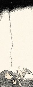 Der var en lille fugl, der slog sine vinger, c1930 af William Heath Robinson