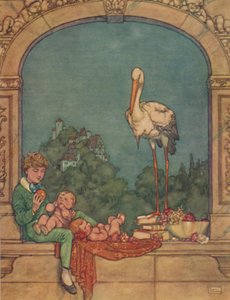 Vi vil bringe ham to små, en bror og en søster, c1930 af William Heath Robinson