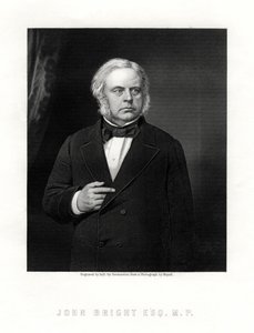 John Bright, britisk radikal og liberal statsmand, 1800-tallet. af W. Holl