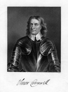 Oliver Cromwell, engelsk soldat og statsmand, 1800-tallet af W. Holl
